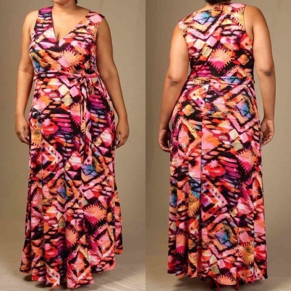 ✨LAST 1✨Sleeveless Wrap Maxi Dress - Picture 1 of 7